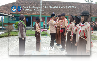 SMPN 1 Argapura Resmi Lantik Pengurus OSIS & Organisasi Kesiswaan