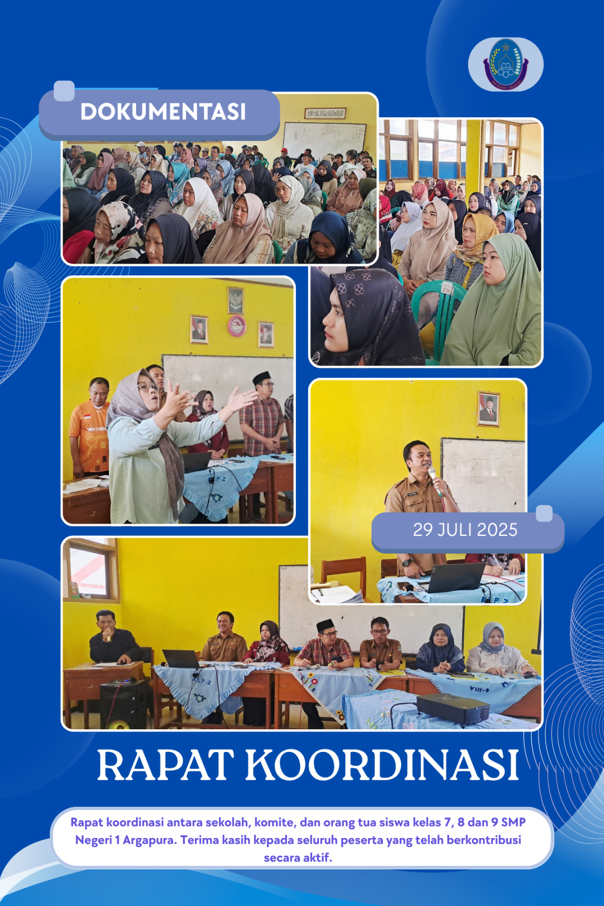 Sosialisasi Program Sekolah Bersama Wali Siswa