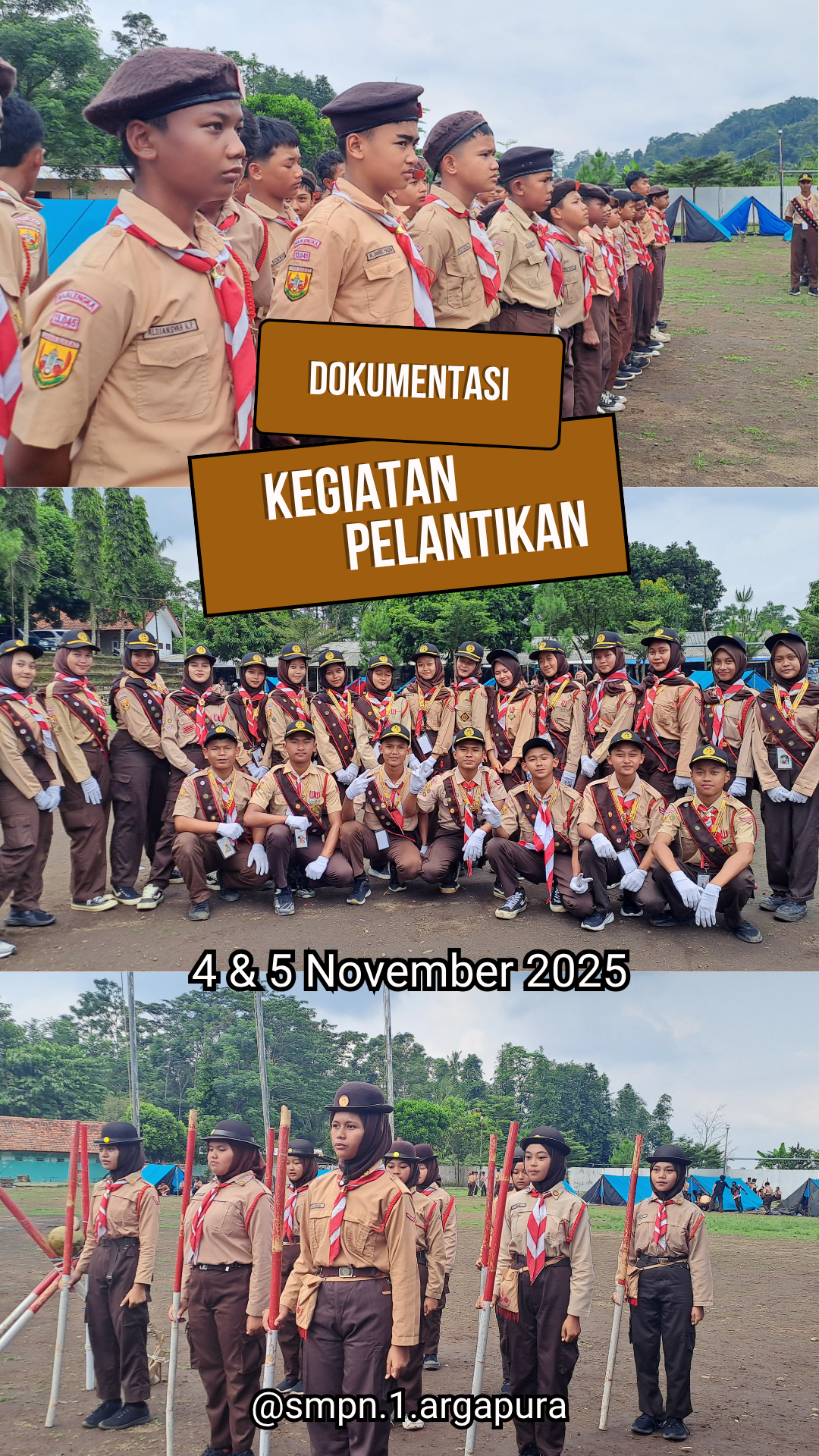 Perkemahan Gabungan Anggota Pramuka, PMR, dan Paskibra
